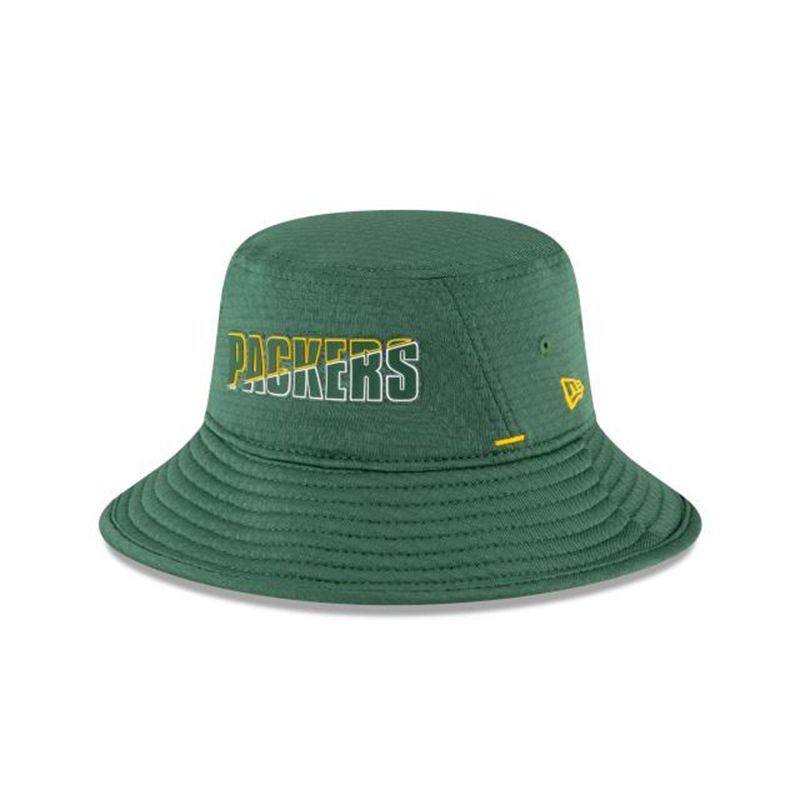 NFL Green Bay Packers Official Summer Sideline Stretch (LBZ7316) - Green New Era Bucket Hats